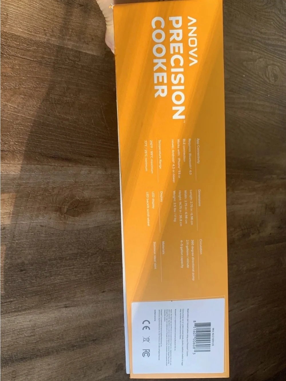 Anova A2.2 Sous Vide Precision Cooker with Bluetooth & Bonus 237 Page Cook Book!